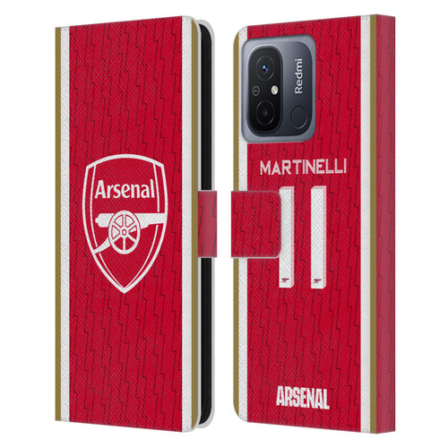 Arsenal FC 2023/24 Players Home Kit Gabriel Leather Book Wallet Case Cover For Xiaomi Redmi 12C
