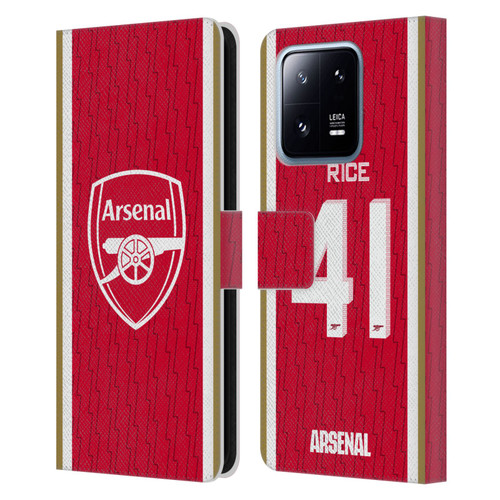 Arsenal FC 2023/24 Players Home Kit Declan Rice Leather Book Wallet Case Cover For Xiaomi 13 Pro 5G