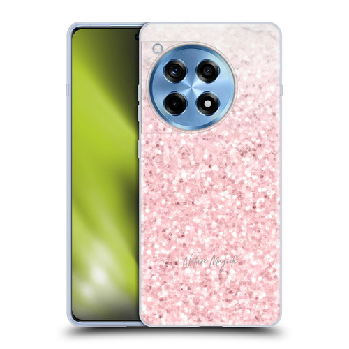 Nature Magick Rose Gold Marble Glitter Pink Sparkle 2 Soft Gel Case for OnePlus 12R