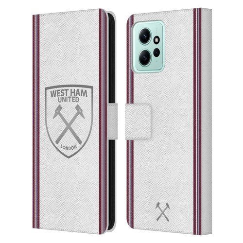 West Ham United FC 2023/24 Crest Kit Away Leather Book Wallet Case Cover For Xiaomi Redmi 12