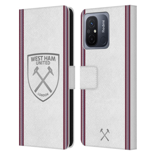 West Ham United FC 2023/24 Crest Kit Away Leather Book Wallet Case Cover For Xiaomi Redmi 12C