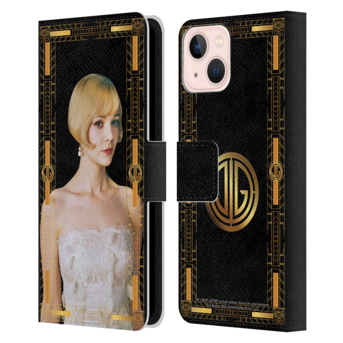 The Great Gatsby Graphics Daisy Leather Book Wallet Case Cover For Apple iPhone 13
