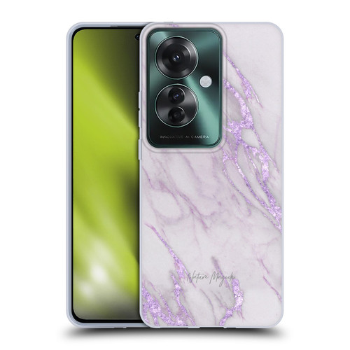 Nature Magick Marble Metallics Purple Soft Gel Case for OPPO Reno11 F 5G / F25 Pro 5G