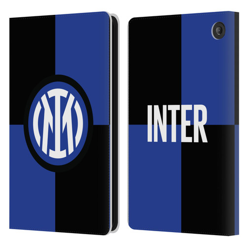 Fc Internazionale Milano Badge Flag Leather Book Wallet Case Cover For Amazon Fire 7 2022