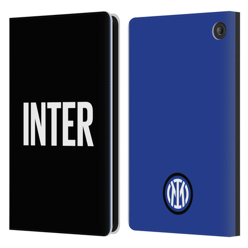 Fc Internazionale Milano Badge Inter Milano Logo Leather Book Wallet Case Cover For Amazon Fire 7 2022