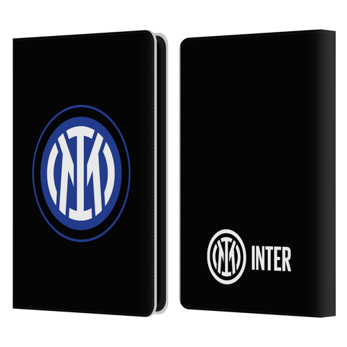 Fc Internazionale Milano Badge Logo On Black Leather Book Wallet Case Cover For Amazon Kindle Paperwhite 5 (2021)