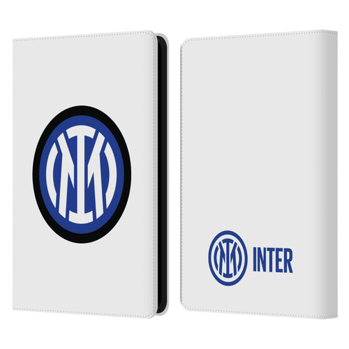 Fc Internazionale Milano Badge Logo On White Leather Book Wallet Case Cover For Amazon Kindle Paperwhite 5 (2021)