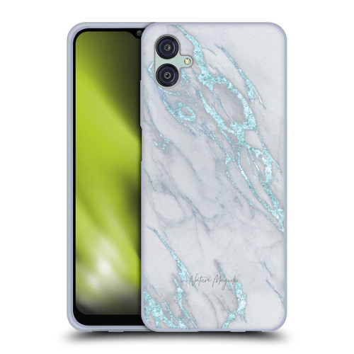 Nature Magick Marble Metallics Blue Soft Gel Case for Samsung Galaxy M04 5G / A04e