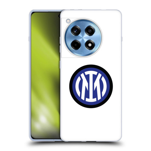 Fc Internazionale Milano Badge Logo On White Soft Gel Case for OnePlus 12R