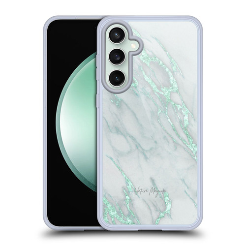 Nature Magick Marble Metallics Teal Soft Gel Case for Samsung Galaxy S23 FE 5G