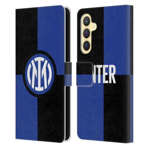 Fc Internazionale Milano Badge Flag Leather Book Wallet Case Cover For Samsung Galaxy S23 FE 5G