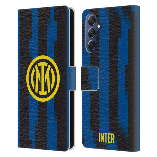 Fc Internazionale Milano 2023/24 Crest Kit Home Leather Book Wallet Case Cover For Samsung Galaxy M54 5G