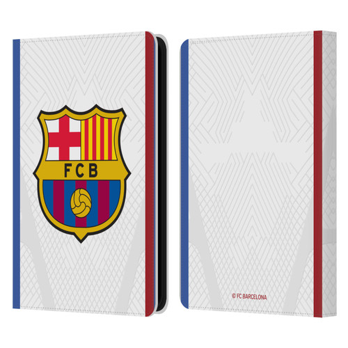 FC Barcelona 2023/24 Crest Kit Away Leather Book Wallet Case Cover For Amazon Kindle 11th Gen 6in 2022