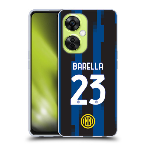 Fc Internazionale Milano 2023/24 Players Home Kit Nicolò Barella Soft Gel Case for OnePlus Nord CE 3 Lite 5G