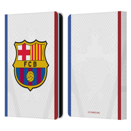 FC Barcelona 2023/24 Crest Kit Away Leather Book Wallet Case Cover For Amazon Kindle Paperwhite 5 (2021)