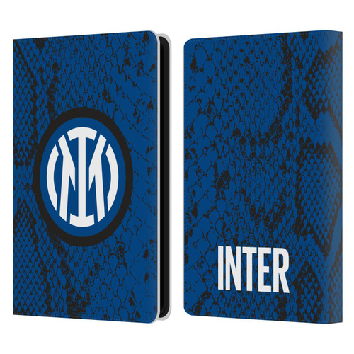 Fc Internazionale Milano Patterns Snake Leather Book Wallet Case Cover For Amazon Kindle Paperwhite 5 (2021)