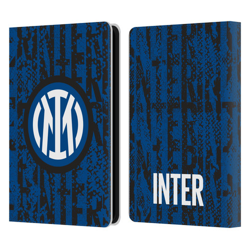 Fc Internazionale Milano Patterns Snake Wordmark Leather Book Wallet Case Cover For Amazon Kindle Paperwhite 5 (2021)