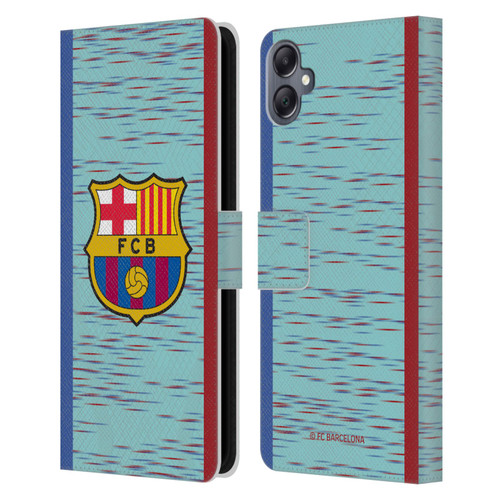 FC Barcelona 2023/24 Crest Kit Third Leather Book Wallet Case Cover For Samsung Galaxy A05