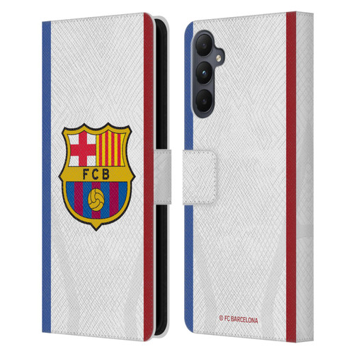 FC Barcelona 2023/24 Crest Kit Away Leather Book Wallet Case Cover For Samsung Galaxy A05s