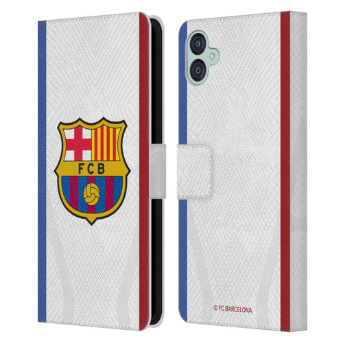 FC Barcelona 2023/24 Crest Kit Away Leather Book Wallet Case Cover For Samsung Galaxy M04 5G / A04e