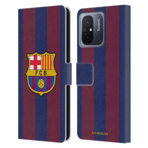 FC Barcelona 2023/24 Crest Kit Home Leather Book Wallet Case Cover For Xiaomi Redmi 12C