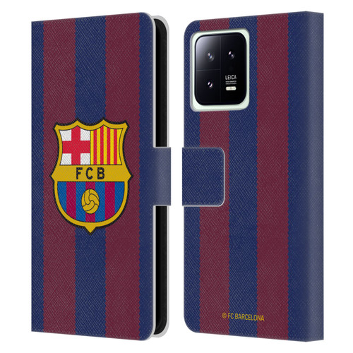 FC Barcelona 2023/24 Crest Kit Home Leather Book Wallet Case Cover For Xiaomi 13 5G