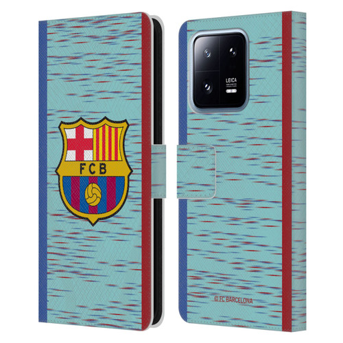 FC Barcelona 2023/24 Crest Kit Third Leather Book Wallet Case Cover For Xiaomi 13 Pro 5G