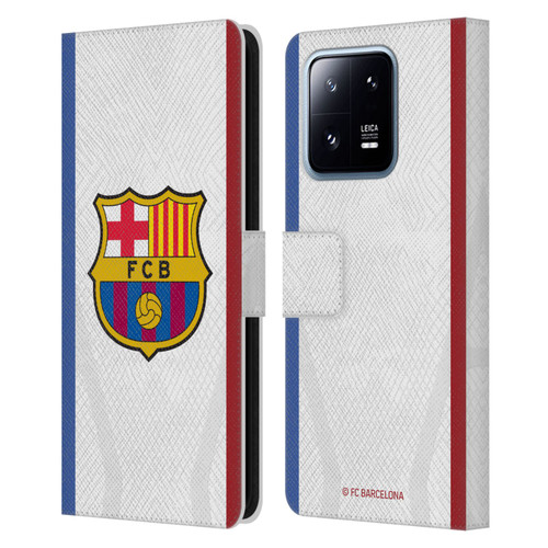 FC Barcelona 2023/24 Crest Kit Away Leather Book Wallet Case Cover For Xiaomi 13 Pro 5G