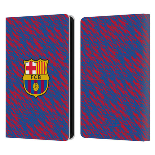 FC Barcelona Crest Patterns Glitch Leather Book Wallet Case Cover For Amazon Kindle 11th Gen 6in 2022