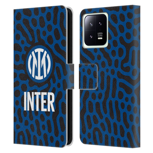 Fc Internazionale Milano Patterns Abstract 2 Leather Book Wallet Case Cover For Xiaomi 13 5G