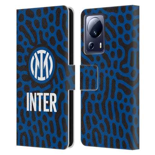 Fc Internazionale Milano Patterns Abstract 2 Leather Book Wallet Case Cover For Xiaomi 13 Lite 5G