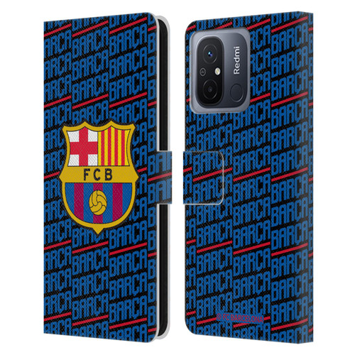 FC Barcelona Crest Patterns Barca Leather Book Wallet Case Cover For Xiaomi Redmi 12C