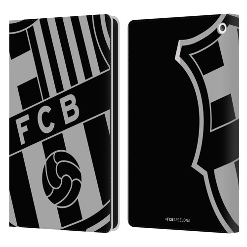 FC Barcelona Crest Oversized Leather Book Wallet Case Cover For Amazon Fire HD 8/Fire HD 8 Plus 2020