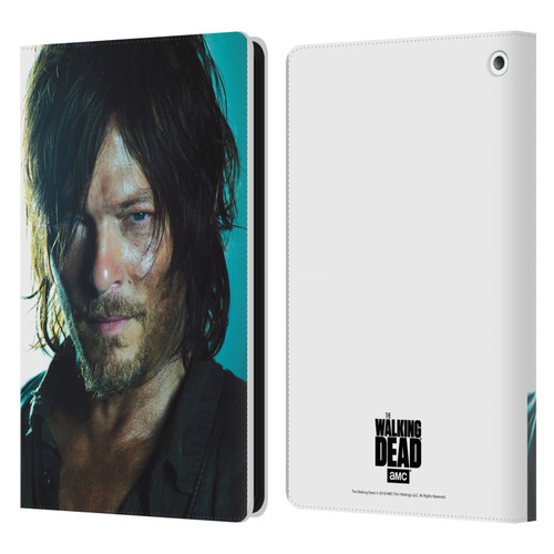 AMC The Walking Dead Characters Daryl Leather Book Wallet Case Cover For Amazon Fire HD 8/Fire HD 8 Plus 2020