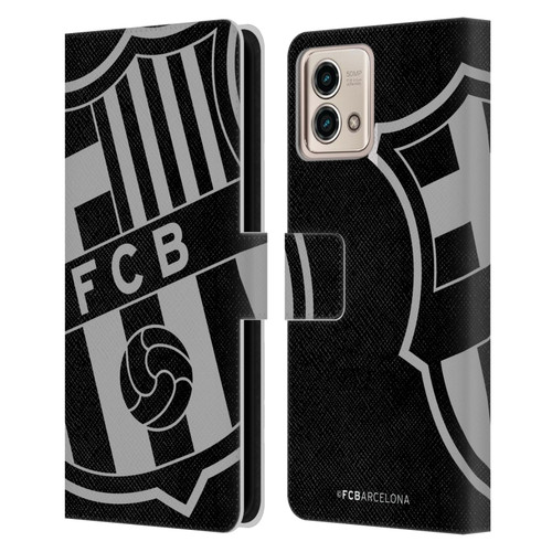 FC Barcelona Crest Oversized Leather Book Wallet Case Cover For Motorola Moto G Stylus 5G 2023