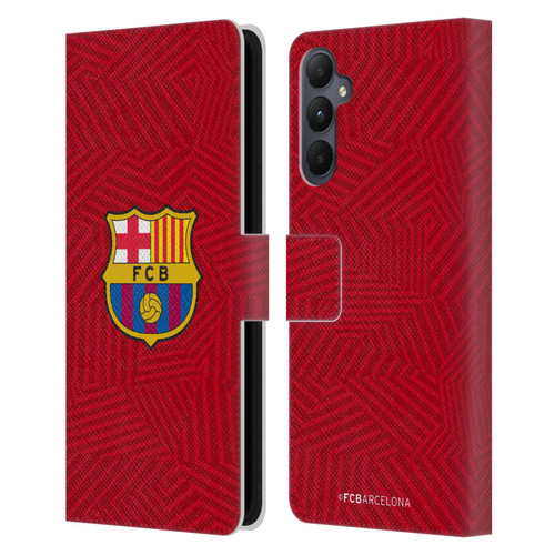 FC Barcelona Crest Red Leather Book Wallet Case Cover For Samsung Galaxy A05s