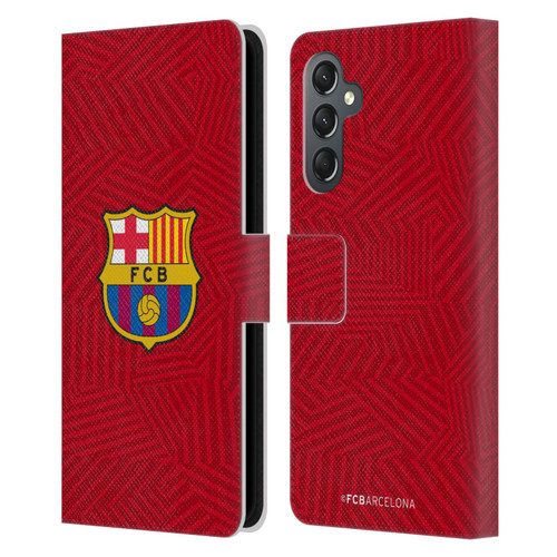 FC Barcelona Crest Red Leather Book Wallet Case Cover For Samsung Galaxy A25 5G