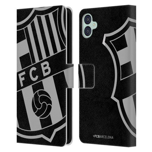 FC Barcelona Crest Oversized Leather Book Wallet Case Cover For Samsung Galaxy M04 5G / A04e