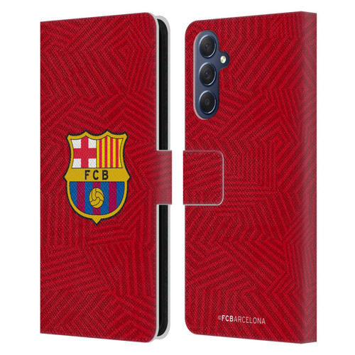 FC Barcelona Crest Red Leather Book Wallet Case Cover For Samsung Galaxy M54 5G