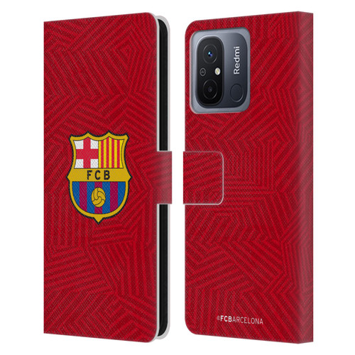 FC Barcelona Crest Red Leather Book Wallet Case Cover For Xiaomi Redmi 12C