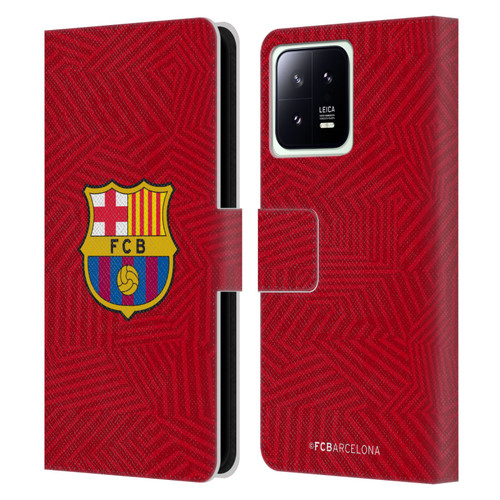 FC Barcelona Crest Red Leather Book Wallet Case Cover For Xiaomi 13 5G