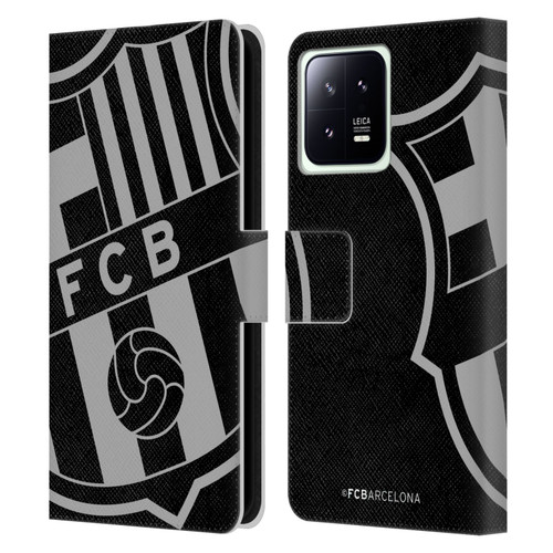 FC Barcelona Crest Oversized Leather Book Wallet Case Cover For Xiaomi 13 5G
