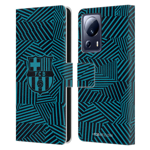 FC Barcelona Crest Black Leather Book Wallet Case Cover For Xiaomi 13 Lite 5G