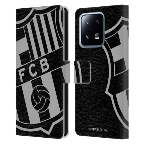 FC Barcelona Crest Oversized Leather Book Wallet Case Cover For Xiaomi 13 Pro 5G