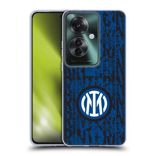 Fc Internazionale Milano Patterns Snake Wordmark Soft Gel Case for OPPO Reno11 F 5G / F25 Pro 5G