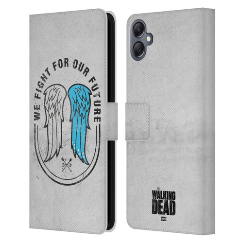 AMC The Walking Dead Daryl Dixon Iconic Wings Leather Book Wallet Case Cover For Samsung Galaxy A05