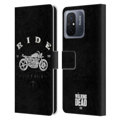 AMC The Walking Dead Daryl Dixon Iconic Ride Don't Walk Leather Book Wallet Case Cover For Xiaomi Redmi 12C