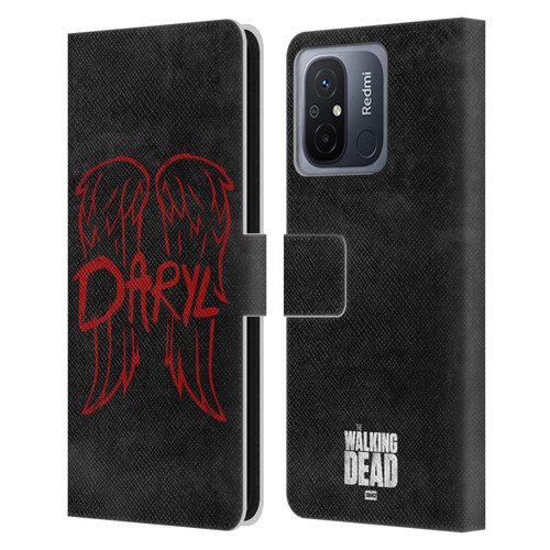 AMC The Walking Dead Daryl Dixon Iconic Wings Logo Leather Book Wallet Case Cover For Xiaomi Redmi 12C