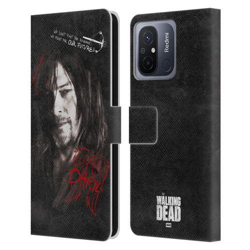 AMC The Walking Dead Daryl Dixon Iconic Grafitti Leather Book Wallet Case Cover For Xiaomi Redmi 12C