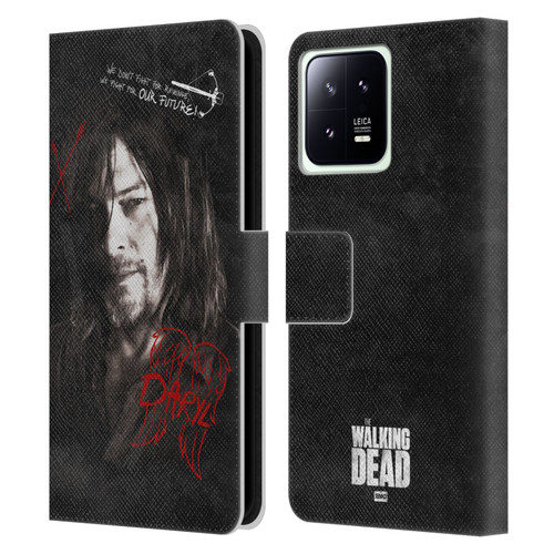 AMC The Walking Dead Daryl Dixon Iconic Grafitti Leather Book Wallet Case Cover For Xiaomi 13 5G